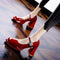 Ladies Round Toe Mary Jane Block Heels